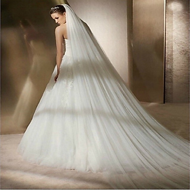 3 ม. LONG WEDDING VEIL BRIDAL VEIL KAHWIN VEIL NIKAH PANJANG