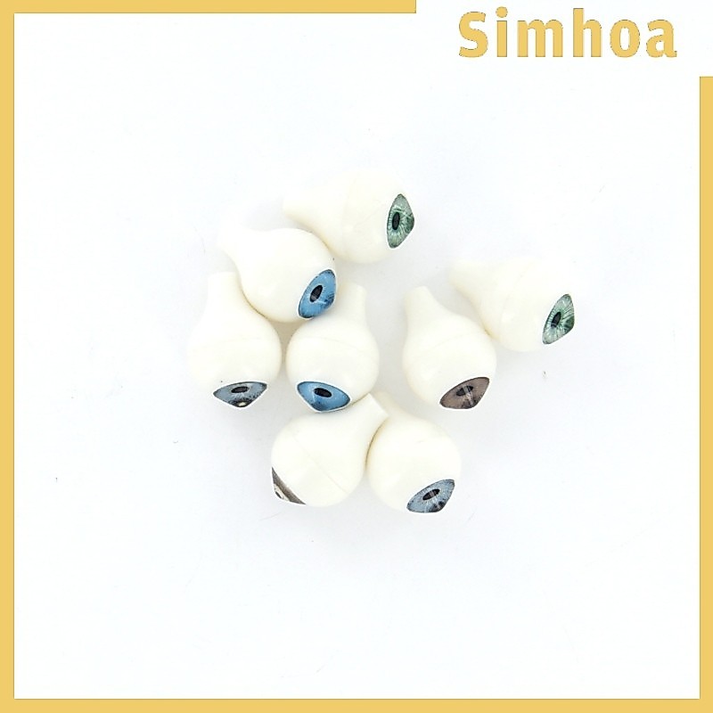 [SIMHOA] 8 ชิ้น 14 มิลลิเมตรรอบอะคริลิคตาลูกตาสําหรับตุ๊กตาหรือหุ่น DIY ทํา Accs