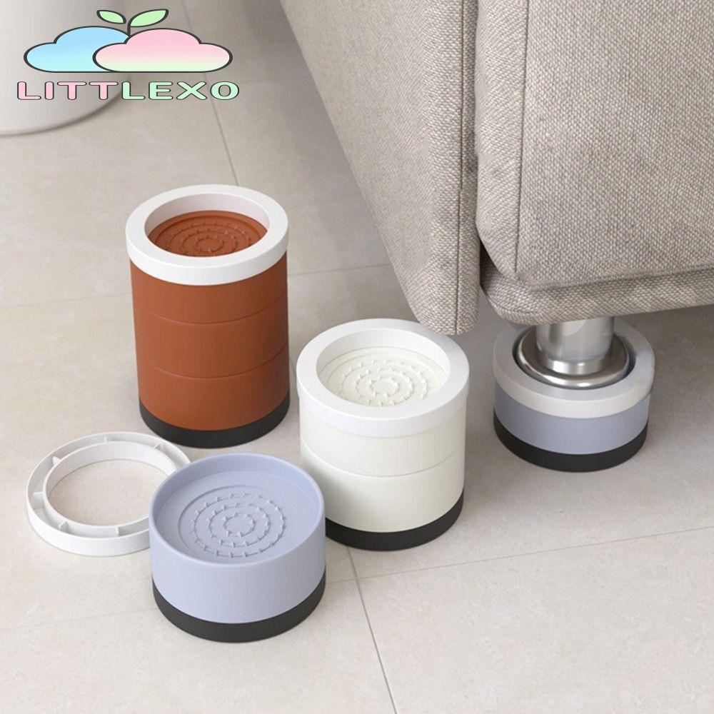 LITTLEX เฟอร์นิเจอร์เตียง Risers สําหรับซักผ้าตู้|เฟอร์นิเจอร์กันกระแทกอุปกรณ์บ้านยกความสูงสําหรับโต๊ะโซฟาเก้าอี้ช็อกเสื่อใบ้