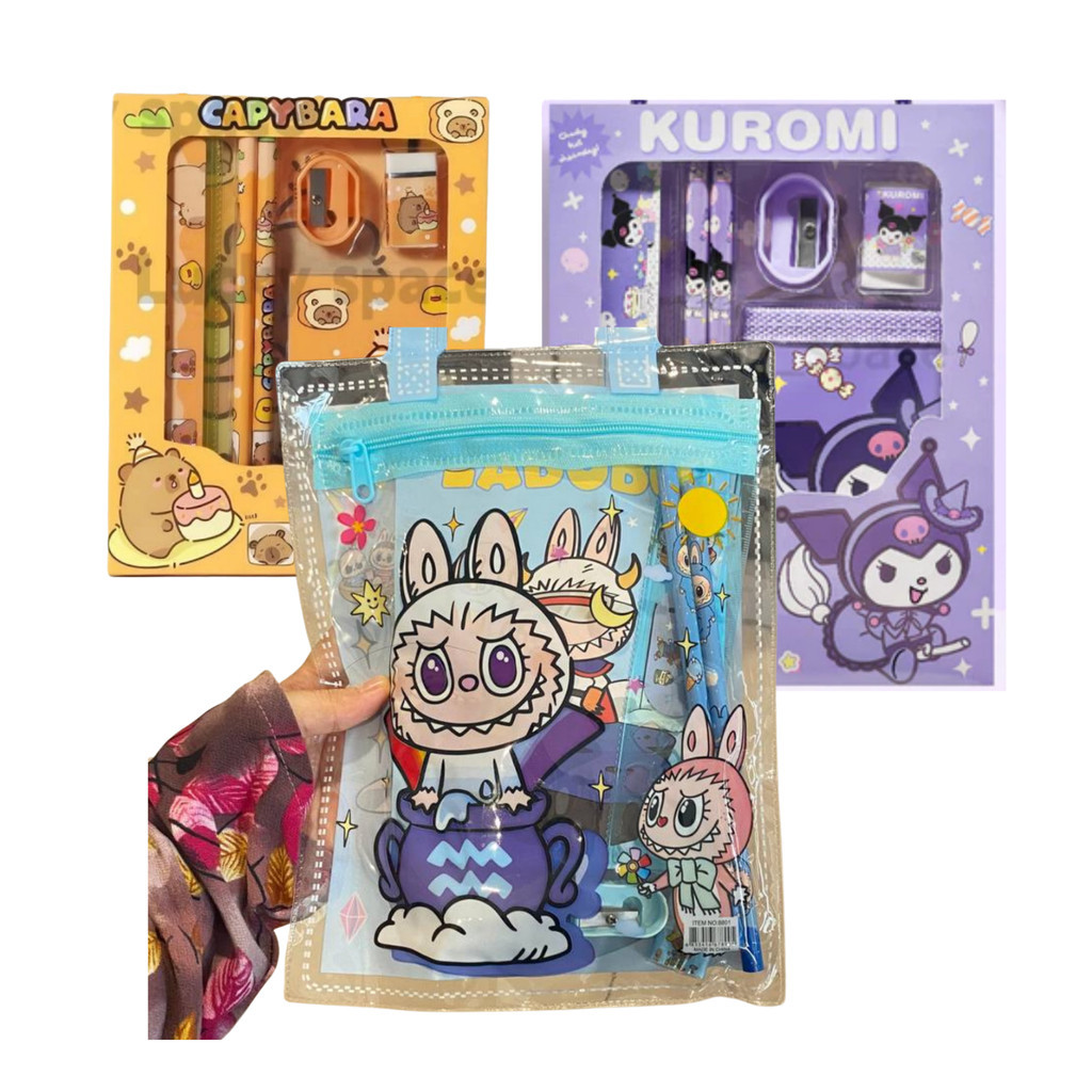 STATIONERY SET SCHOOL STUDENT BIRTHDAY PRESENT SET PENCIL ประตู  ชุดปากกา