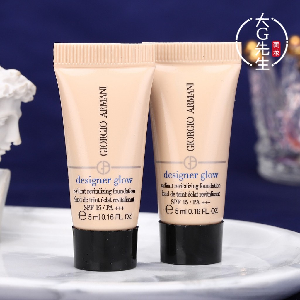 Armani Power Liquid Foundation Blue Label Master Designer Rights Trial Pack ตัวอย่างขนาดกลาง 5ml ตัว