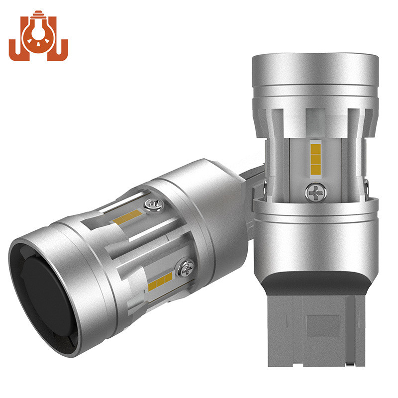 T20 7440 WY21W Anti-Strobe LED ถอดรหัสไฟเลี้ยว BA15S BAU15S Anti-Flashing ไฟเลี้ยว