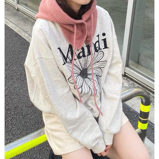 ❤️‍🔥 FLOWERMARDI / SWEATSHIRT RAGLAN FLOWERMARDI STONE EMBELL