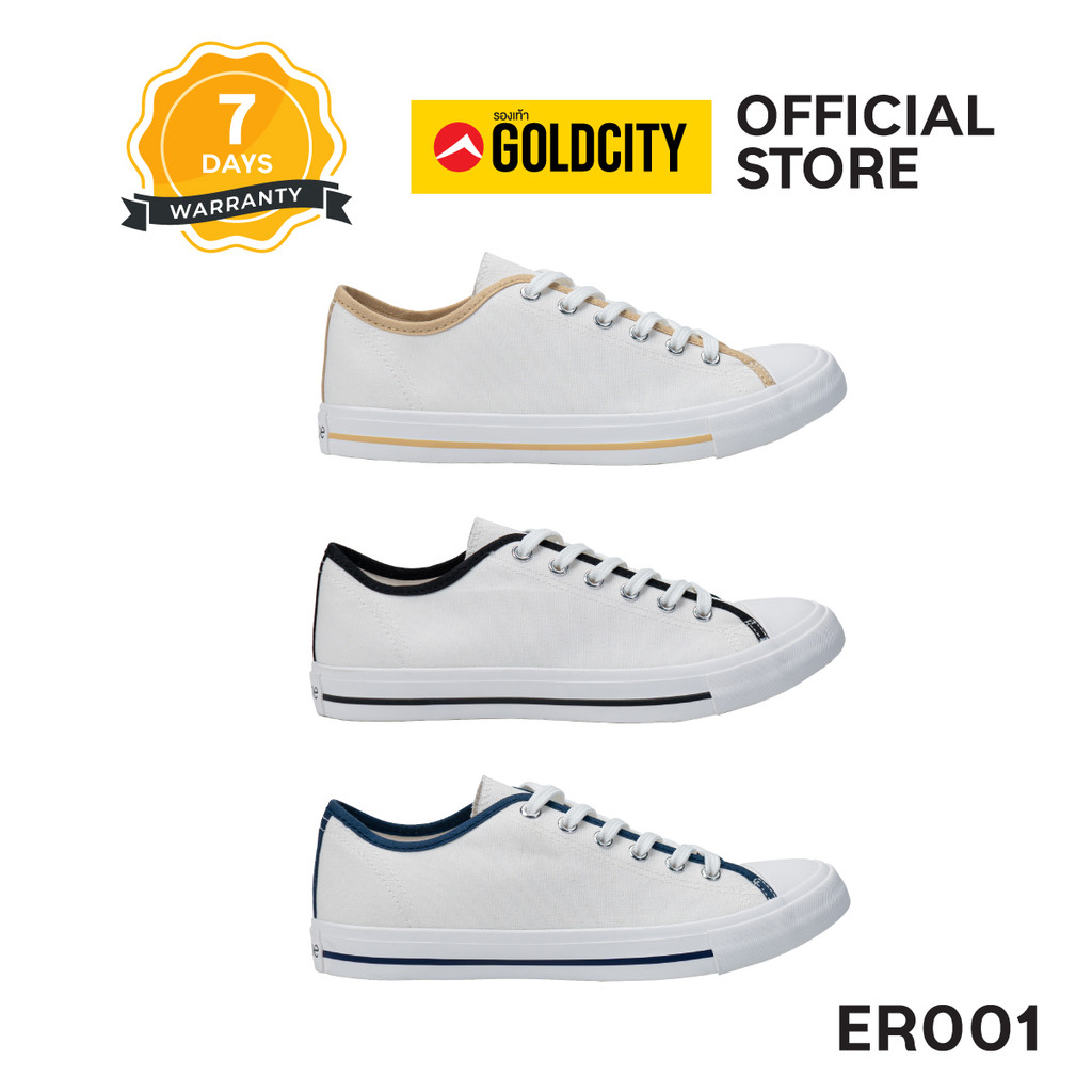 สินค้าใหม่ GOLDCITY รองเท้าผ้าใบ แฟชั่น แบบผูกเชือก UNISEX ใส่สบาย น้ำหนักเบา กันลื่น (36-45)