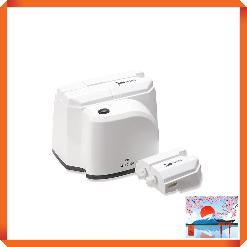 KAI SELECT 100 One-Stroke Sharpener and Replacement Stone Cartridges Set