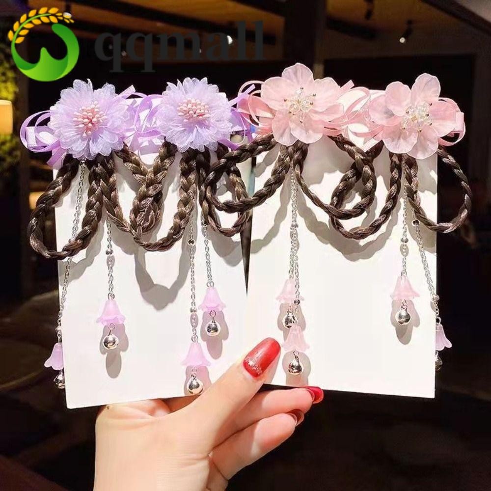 Qqmall กิ๊บติดผมเรซิ่น รูปดอกไม้ ประดับโบว์ สําหรับเด็กผู้หญิง