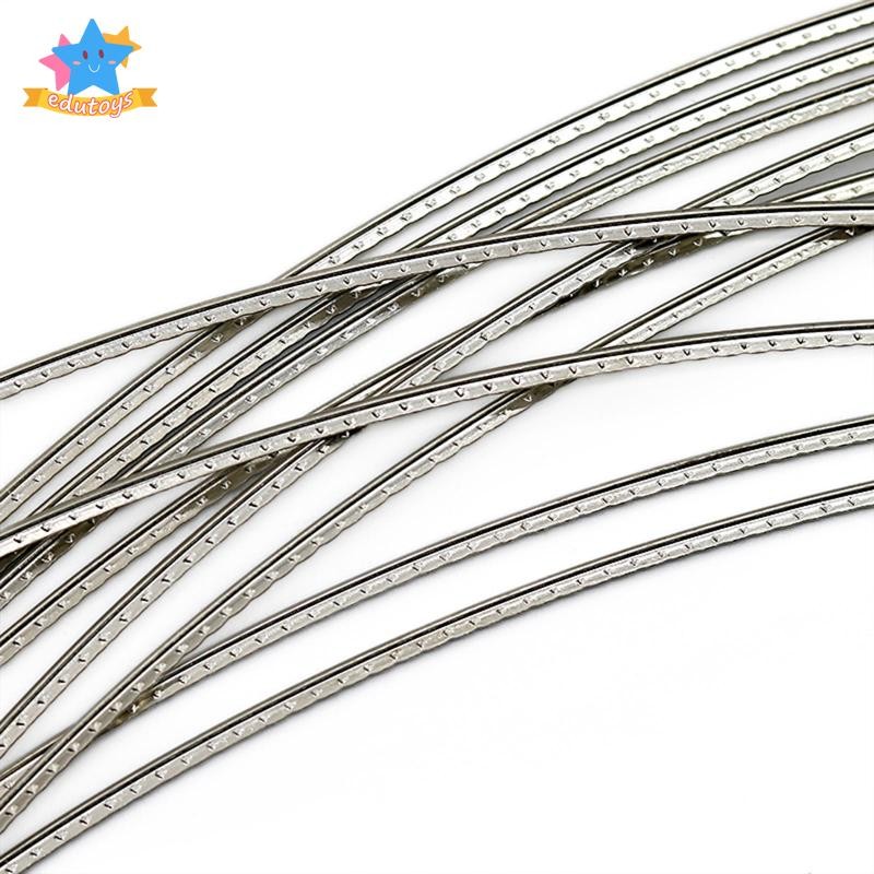 [Edstars] 10x Guitar Fret Wires Copper Nickel Alloy เปลี่ยนชิ้นส่วนสําหรับกีตาร์ไฟฟ้า 2.4 มม.