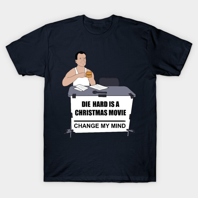 เสื้อยืด Vintage Die Hard is a Christmas Movie T-Shirt แท้ Cotton 100% ใส่เดินทาง y2k