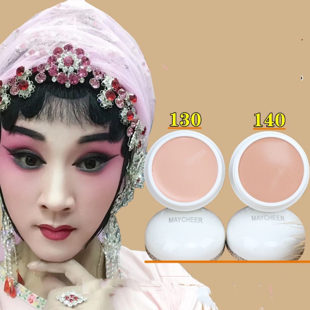 ละครภาพวาดสีฐานสี Huadan Peking Opera คอนซีลเลอร์ Xiaodan Facial Foundation Color Matching Primer pd
