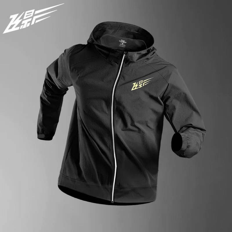 [a Large Number of in Stock] Sports Running Jacket Autumn Workout Clothes Riding Hooded Top Training