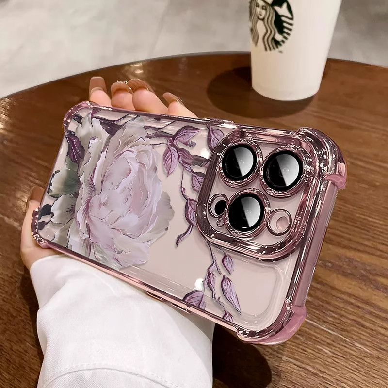 3 in1 Narcissus สําหรับ OPPO FindX7 FindX7U FindX5 X5pro X8 X8pro X8U เคสโทรศัพท์ Soft Anti fall กรณ