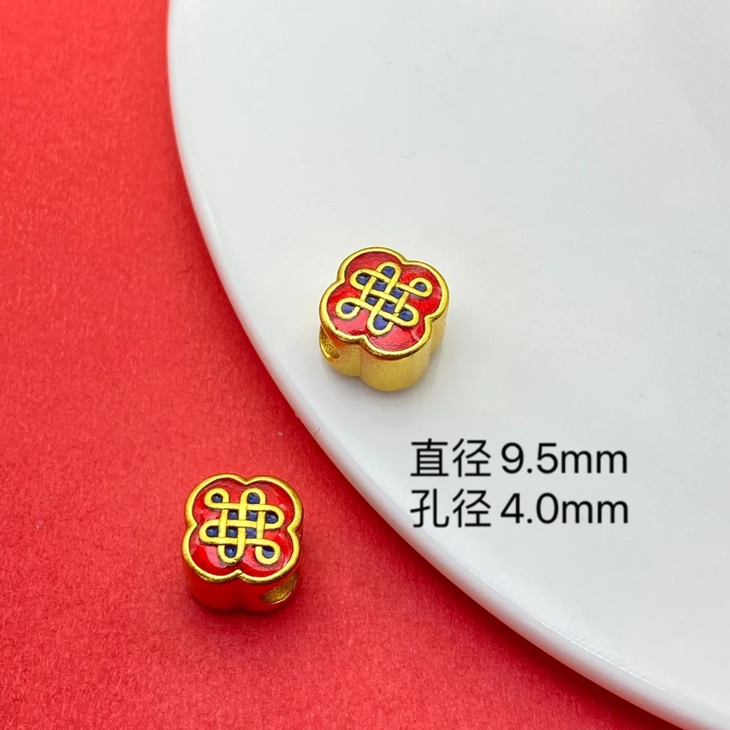 อุปกรณ์เสริมเครื่องประดับ Knot Fortune ตัวอักษรและลูกปัด barrel พร้อม spacer thumbnail 7