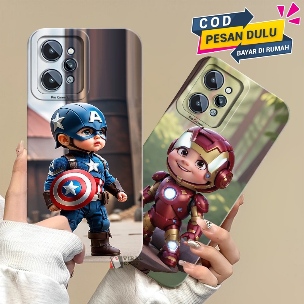 HP Redmi 12 12C 9C 9A 10A10C 9T 8 9 10 4G 10 5G Poco C40 Fashion Case Branded - Xiaomi Redmi Phone S