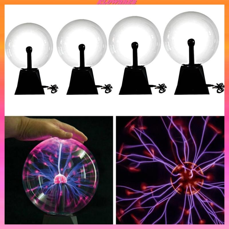 [Kloware2] Crystal Plasma Ball Lighting Glitter Globe Sphere Table Lamp for Disco Party