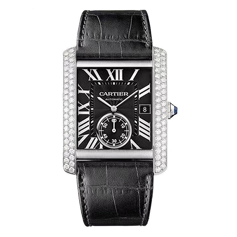 นาฬิกา TANK Machinery W5330004Diamond Square Tank Automatic Cartier Series Cartier Men