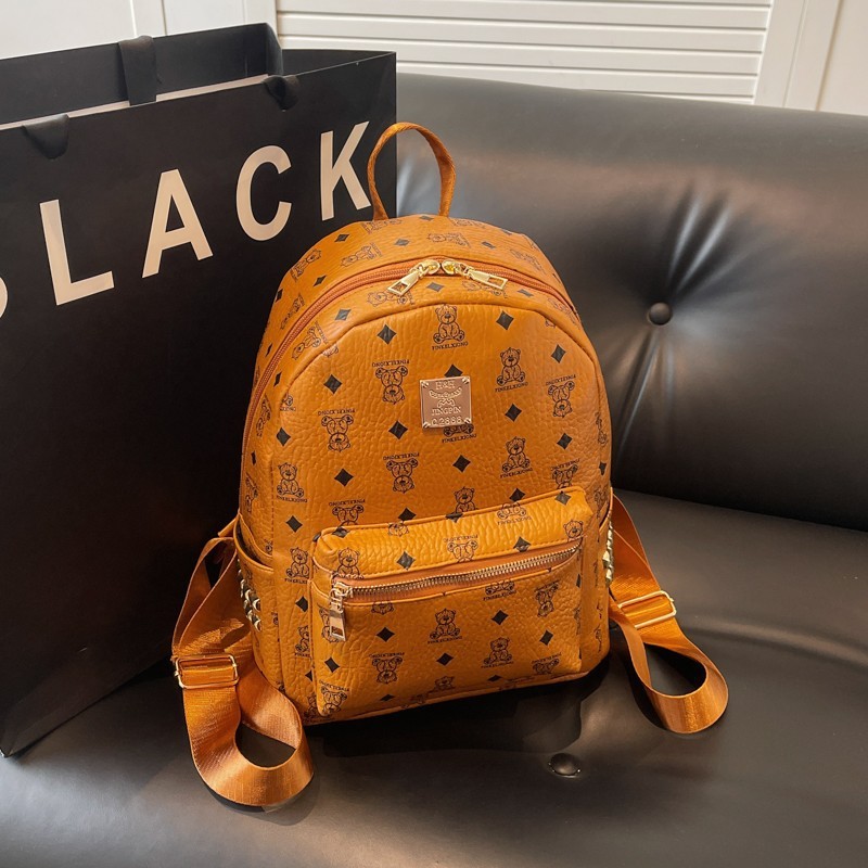 Cross-Border กระเป๋าหญิง2025 High-End พิมพ์กระเป๋าเป้สะพายหลังขนาดใหญ่ความจุกระเป๋านักเรียน Outing T