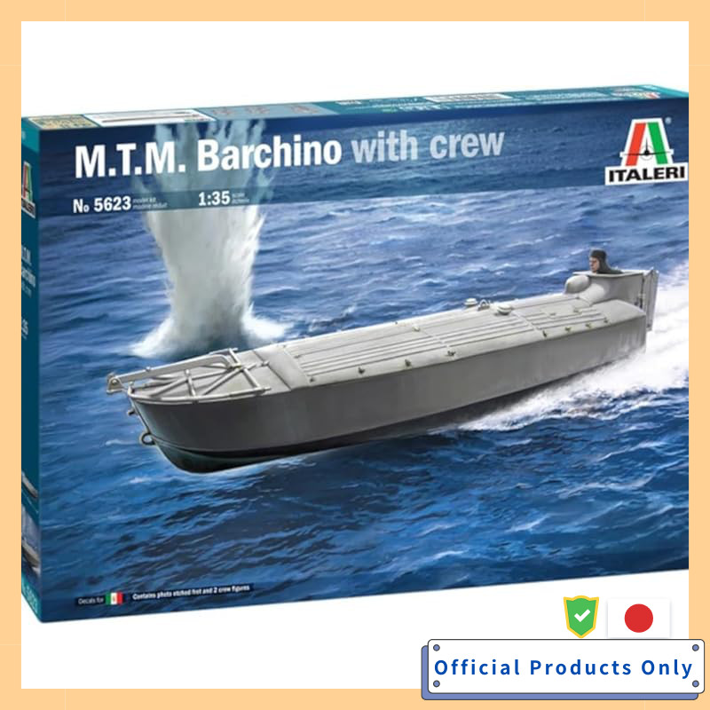 Platz Italeri 1/35 WW2 Italian MTM Boat with 2 Crew Figures Plastic Model IT5623 Ship