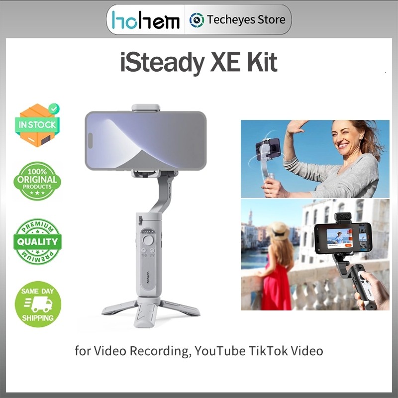 Hohem iSteady XE Kit Gimbal Stabilizer สําหรับสมาร์ทโฟน 3 แกน Gimbal Stabilizer แบบพับได้สําหรับการบ