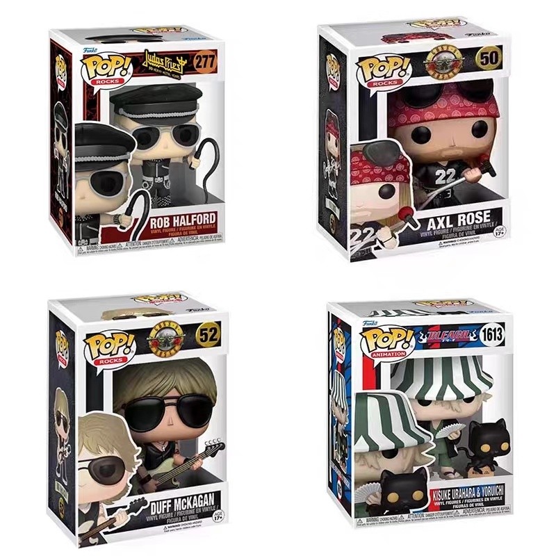 Leak Pick-up Figure Boxed Funko Gun Flower Band AXL DUFF Death God Urahara Josuke Doll Decorative [จ