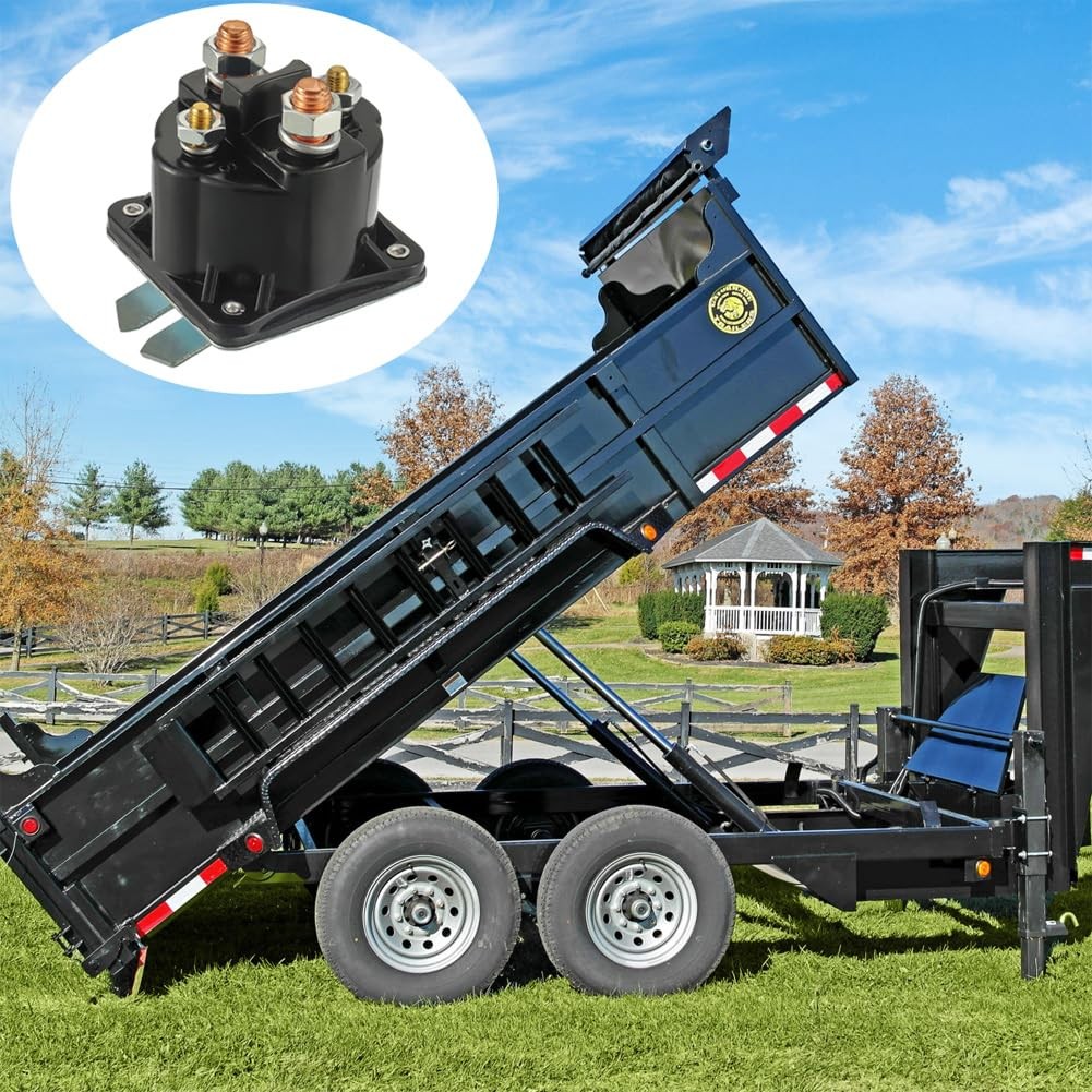 Dump Trailer Solenoid 391-2 391-2-C 12V 4 Terminal 100 AMP Dump Trailer อะไหล่สําหรับ Intermittent D