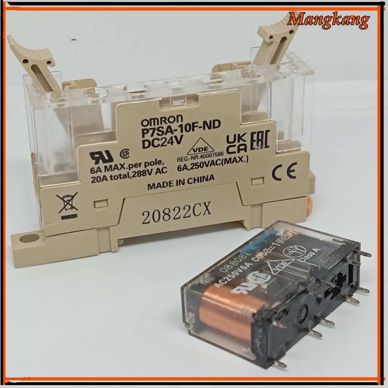ของใหม่! G7SA-3A1B 24VDC RELAY รีเลย์ พร้อมฐาน  OMRON P7SA-10F-ND ซ็อกเก็ต มีสินค้า พร้อมส่งในไทย