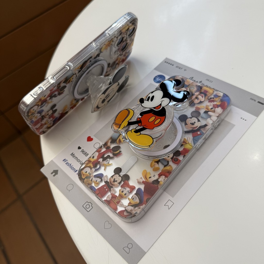 iPhone 17promax การ์ตูนน่ารัก Mickey เคสโทรศัพท์ i16 i15 i14 i11 promax Magnetic รวมทุกอย่างเคส