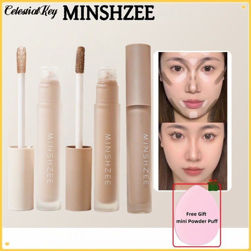 【มีสินค้า】 [ของขวัญ] minshzee Contour Liquid Natural Three-dimensional Highlighter Brightening Face 