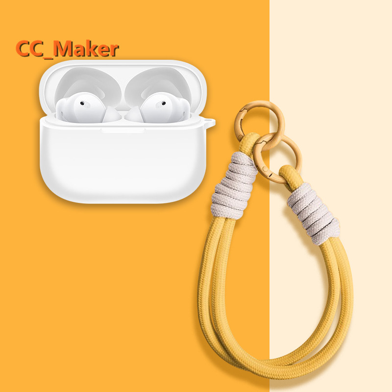 Suitable for OPPO Enco Buds3 Pro Case Soft Case OPPO Enco Buds3 Pro Shockproof Shell Cute Lanyard Pe
