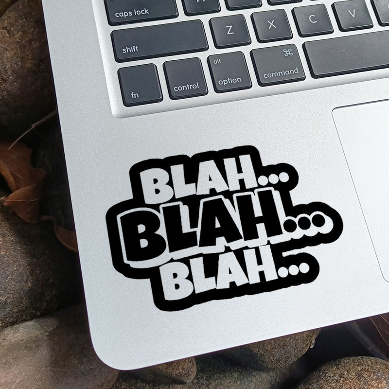 สติ๊กเกอร์ Macbook สติ๊กเกอร์แล็ปท็อป Blah คําคมตลกไวนิลสติกเกอร์แล็ปท็อปสําหรับ MacBook Air 13 Reti