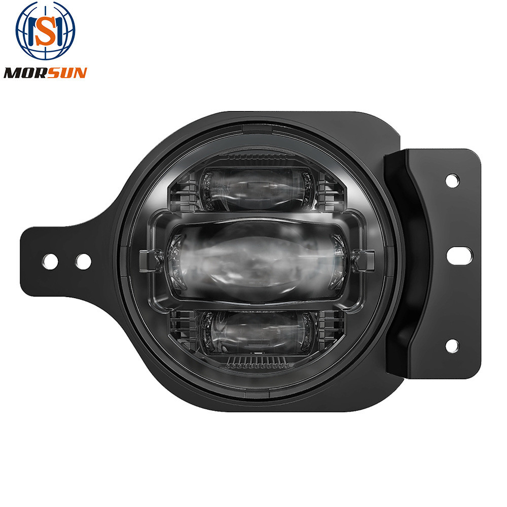 新款牧马人JL雾灯带日行灯 4寸LED天使眼雾灯 18-22款JL改装专用