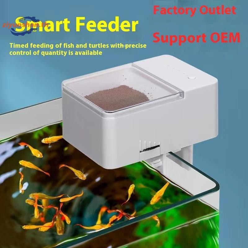 Ziyunshan LED Aquarium ถังปลาดิจิตอล 500ml อัจฉริยะดิจิตอลอัตโนมัติ Fish Feeder พร้อมจับเวลาสัตว์เลี้ยงให้อาหารปลาอาหาร th