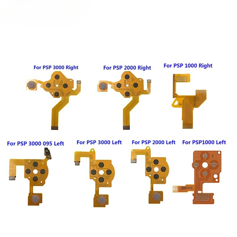 1PCS เปลี่ยนใช้งานร่วมกับ PSP 1000 2000 PSP3000 Flex Cable LR ซ้ายขวาปุ่มปรับระดับเสียง PCB ปุ่มกดริบบิ้น