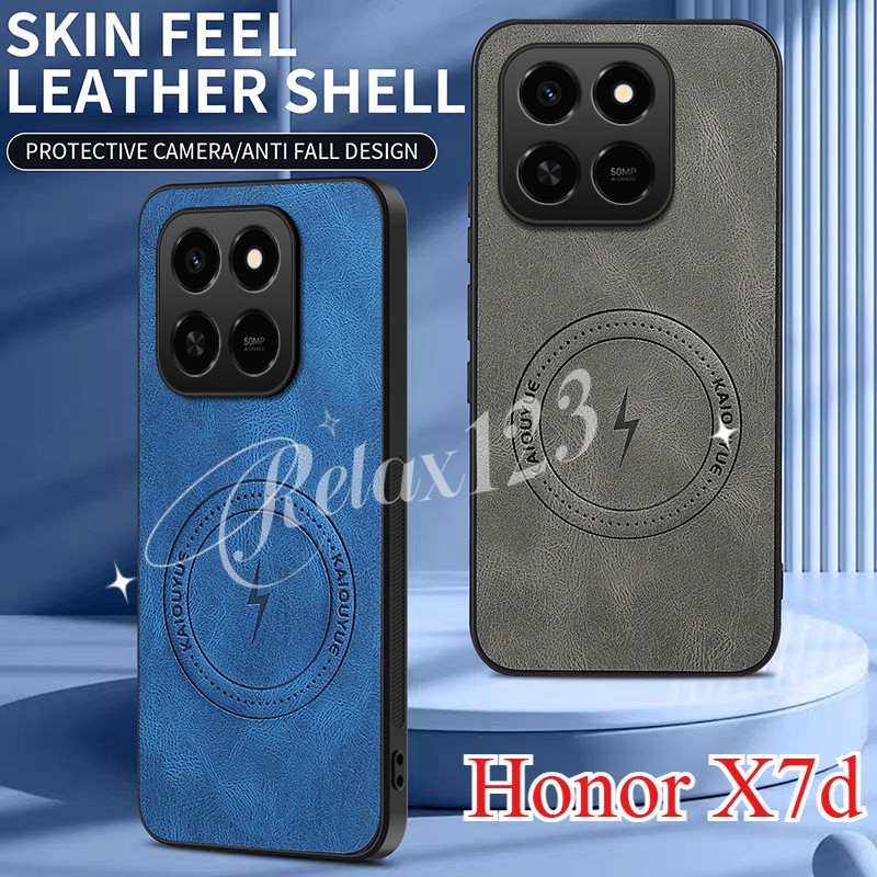 สําหรับ Honor X7d 5G 2025 หรูหรา Ultra Thin หนังสําหรับเคสโทรศัพท์แม่เหล็กสําหรับ Honor X7d HONOR X 
