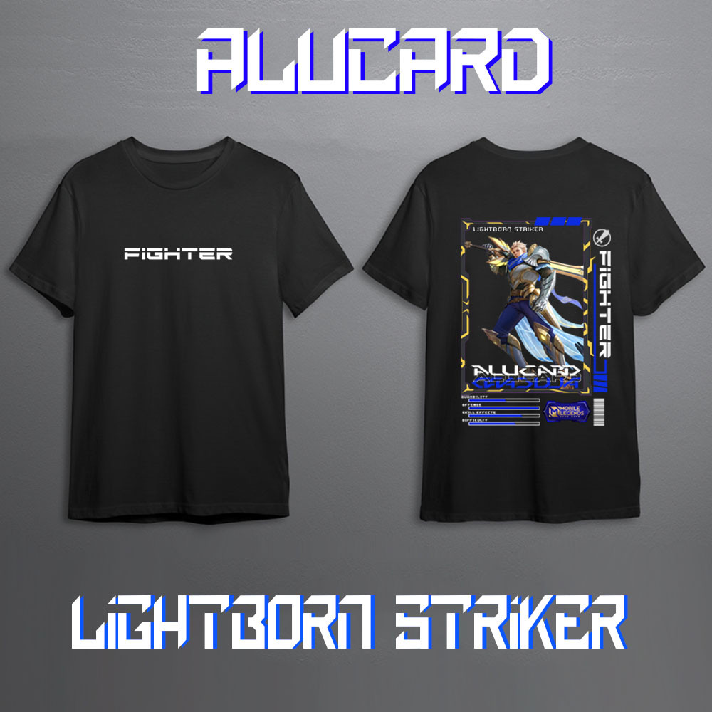 COOL MOBILE LEGEND ALUCARD FIGHTER SKIN HERO T-SHIRT//ML T-SHIRT//MOBILE LEGEND T-SHIRT//MLBB ALUCAR