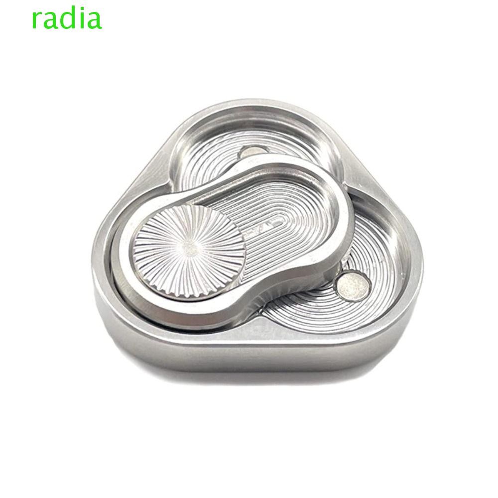 RADIANTZAP สามเหลี่ยมหมุน Fidget Slider ของเล่น, Fidget ของเล่น ADHD สแตนเลสสามเหลี่ยม Fidget Slider