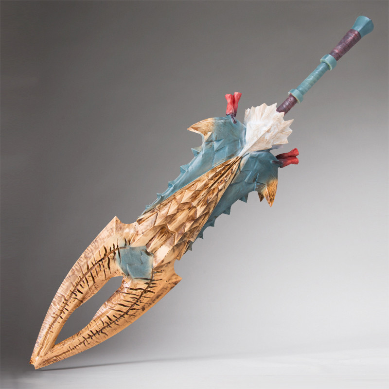 [Pre Order] มัดจำ ดาบหางจระเข้ Lagiacrus Blade "ดาบใหญ่" (Great Sword) จากเกม Monster Hunter 135ซม. 