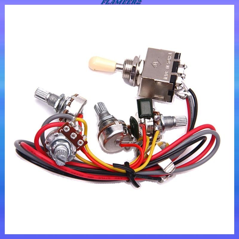 [Flameer2] สายไฟวงจรสําหรับกีตาร์ไฟฟ้า LP 3 กล่องสลับปิ๊กอัพ 2V/2T/1J