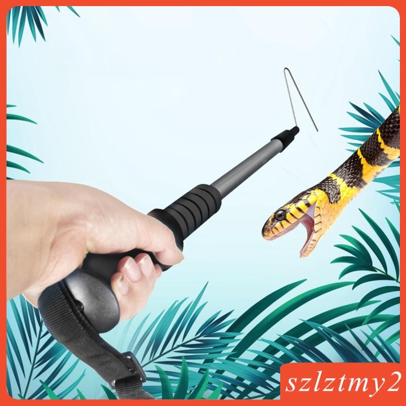 [Szlztmy2] Telescoping Snake Hook และ Grabber Reptile Hook Stick สําหรับ Ball Python Corn Snake Pet 