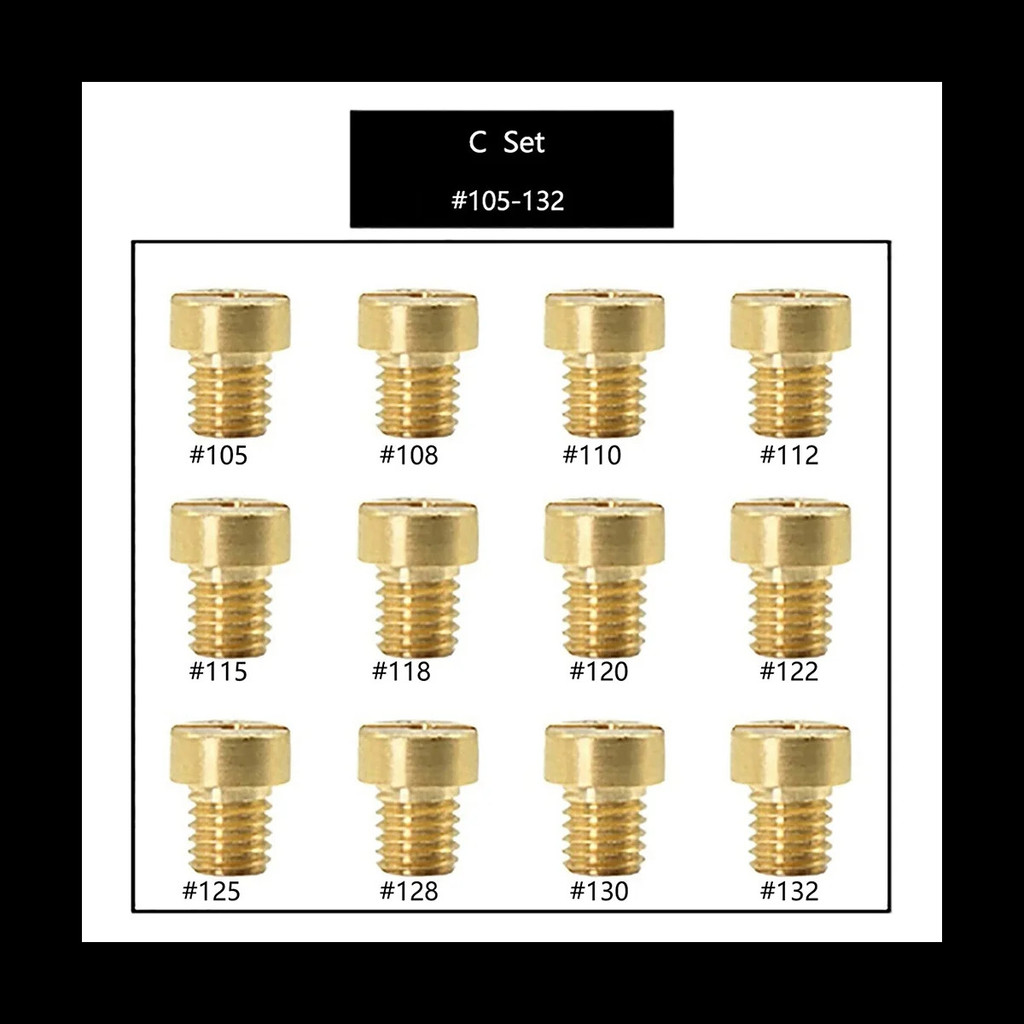 12 ชิ้น 5 มิลลิเมตรคาร์บูเรเตอร์ Jets สําหรับ Mikuni Vm22 Vm24 Vm26 125 150 หลัก Jets 105-132