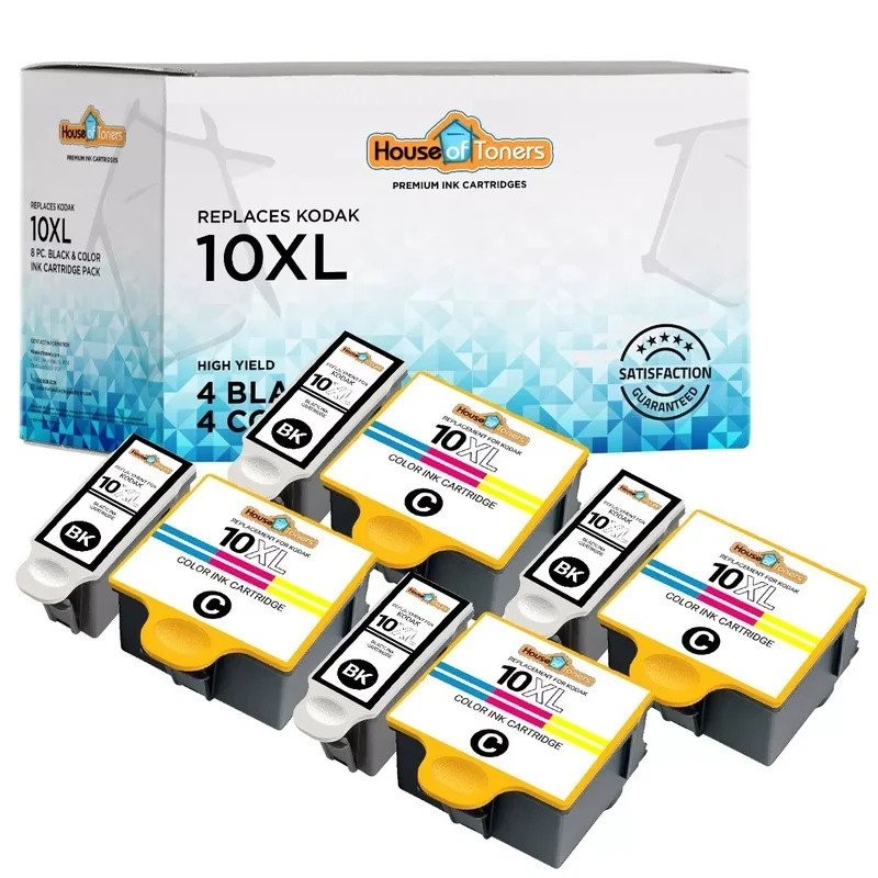 8PK สําหรับตลับหมึก Kodak 10XL สําหรับชุด Kodak EasyShare 5100 5300 5500