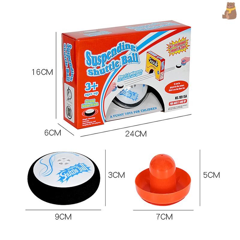 [TA] โต๊ะฮอกกี้ Hover Puck สําหรับเด็ก Air Hockey Hover Puck มินิไฟฟ้าลอยฮอกกี้ 2 สีแดง Air Hockey P