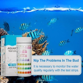 COD 6/7 in 1 100pcs Aquarium แถบทดสอบตรวจจับ PH เครื่องทดสอบ Nitrite Nitrate คลอรีนคาร์บอเนตรวมความแข็งด่างสําหรับถัง