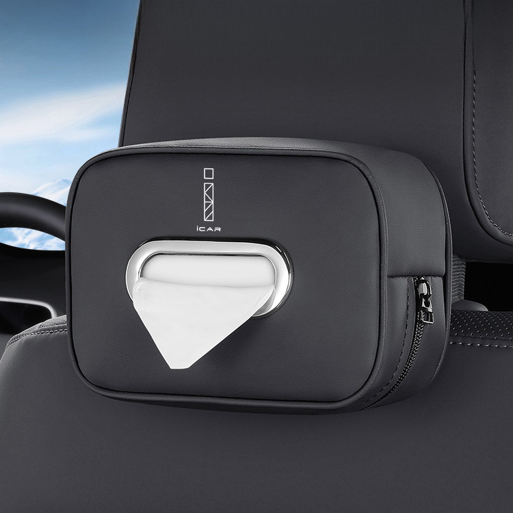 JAECOO J6 J6T / iCar 03 03T v23 X25 รถกล่องกระดาษทิชชูผู้ถือพิเศษการปรับเปลี่ยนภายในรถอุปกรณ์เสริมกล่องกระดาษทิชชู