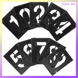 เทมเพลตลายฉลุขนาดใหญ่สําหรับพ่นสีตัวเลขสเปรย์ ซิจิซีซี