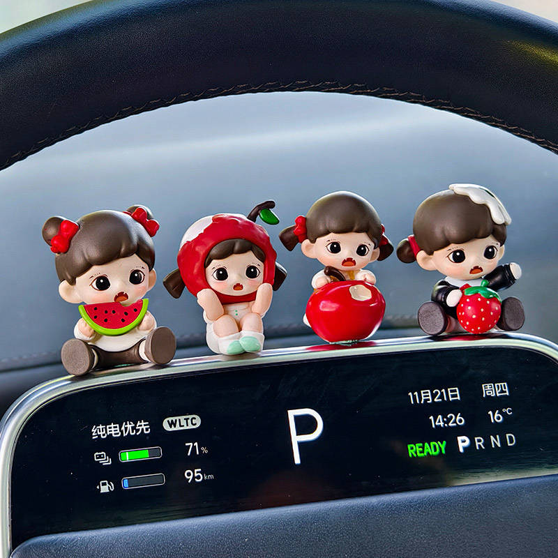 Car Interior Decoration Ornament Online Influencer Cute Zoraa I Love Eating Fruit Car Center Console