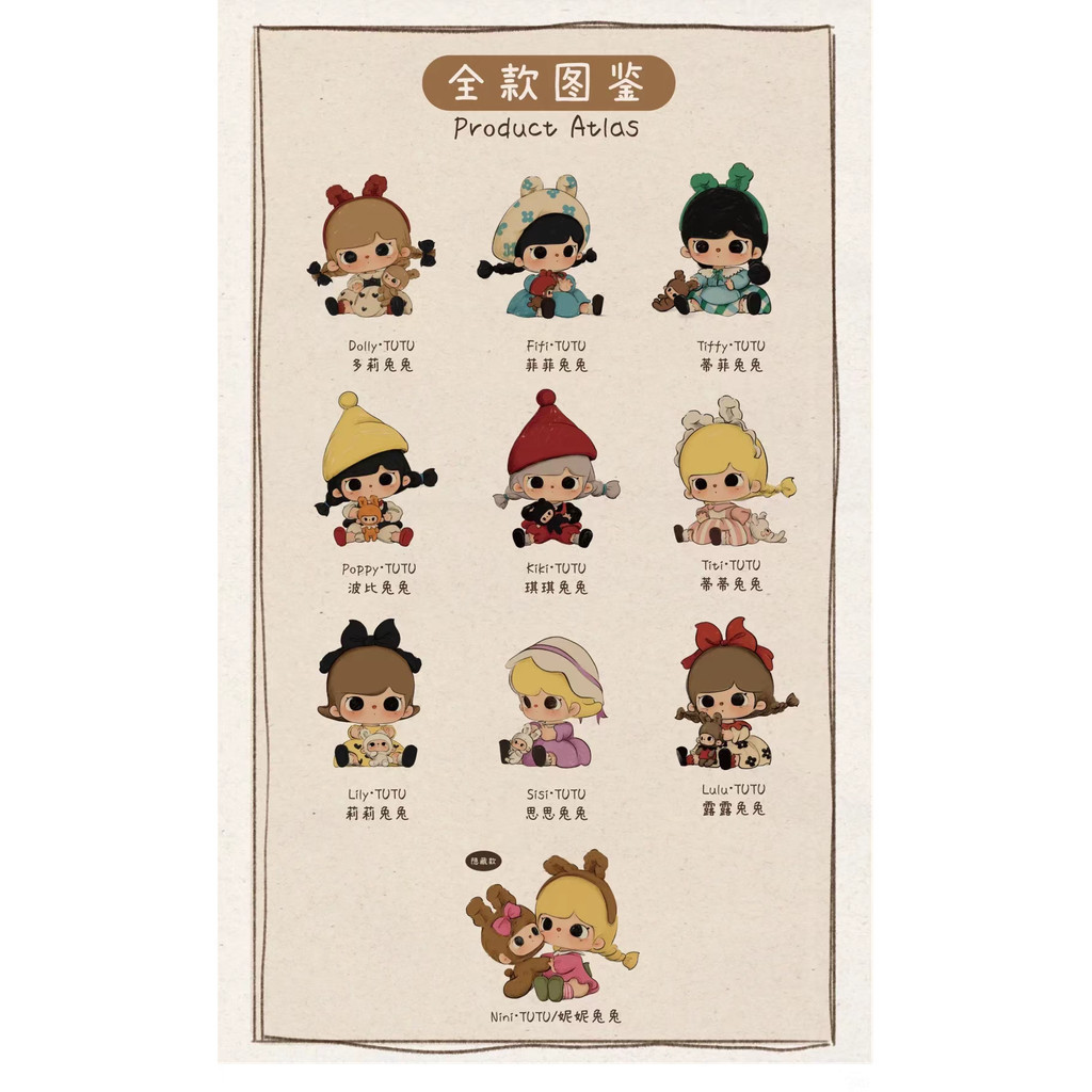 DLOCKER TUTU BEAR She and Her Little World Series ตุ๊กตาน่ารัก