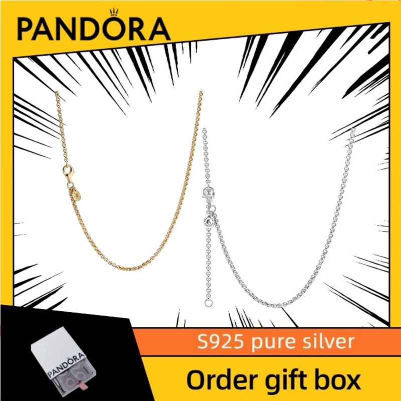 ล่าสุด i แฟชั่นออกแบบของขวัญเครื่องประดับผู้หญิง S925 สร้อยคอโซ่ Rolo เงินแท้ 369260ซี00