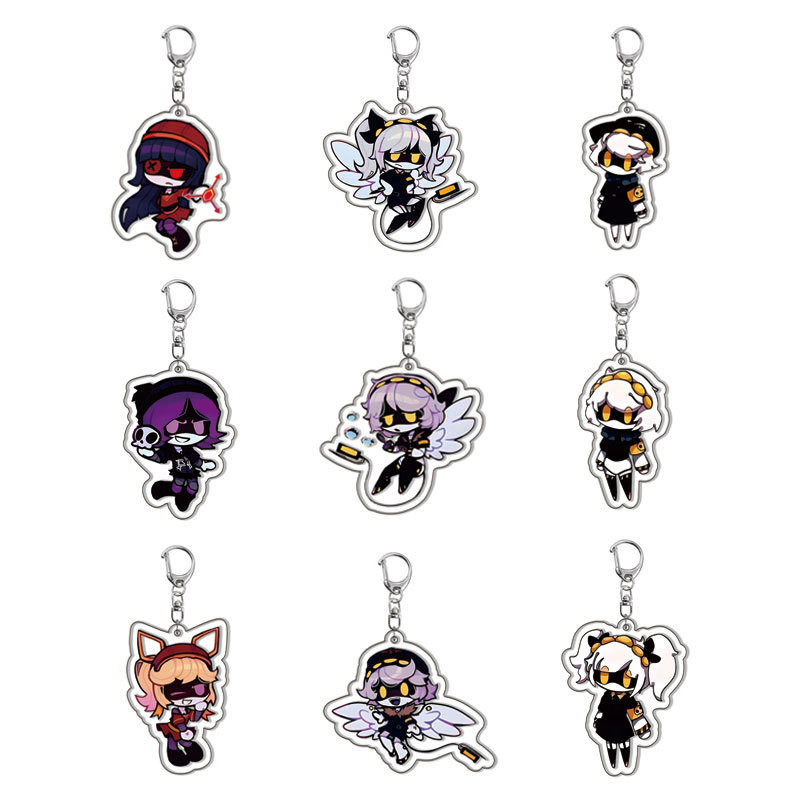 Murder Drones การ์ตูนอะนิเมะตัวเลขพวงกุญแจสําหรับ Uzi NVJ ตุ๊กตา Tessa น่ารักกระเป๋า Charms แฟนของขวัญจี้ Caveio รถ