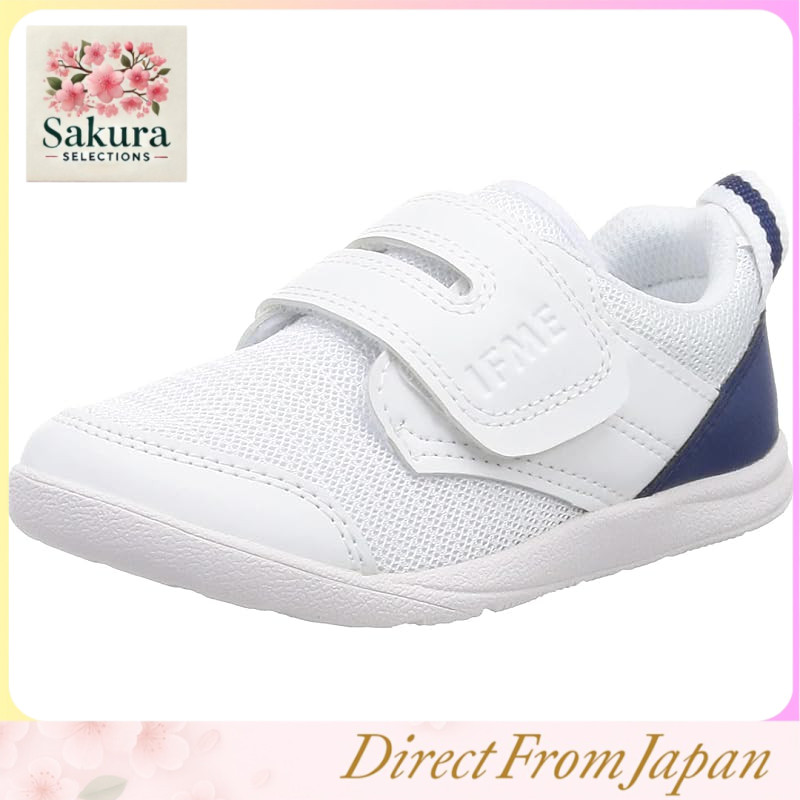 ใส่รองเท้าในโรงเรียนเด็ก IFME PLUS SC-0009 พื้นในส่วนนี้ดี สายตีนตแกลแบบคลื่นเดียวขอบเขต 3E ใส่สบายส