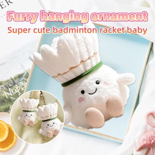 พวงกุญแจตุ๊กตาแบดมินตัน ผ้าฝ้ายPP 8CM น่ารัก สร้างสรรค์ ของขวัญให้เพื่อน สำหรับตกแต่งจี้ ห้อยกระเป๋า